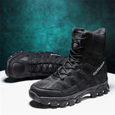 (⏰Limited Time Discount 49% off) Men's Lightweight Breathable Durable Anti-slip Hiking Boots Combat Army Boots Work Boots