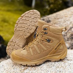 (⏰ Clearance Event 49% OFF) Men's High Top Wide Toe Arch Support Orthopedic Tactical Boots Comfortable Non-slip Durable Hiking Boots