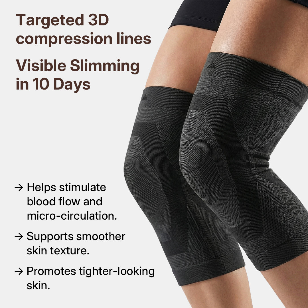 3D Compression Knee Sleeves –Say Goodbye to Saggy, Uneven-Looking Legs
