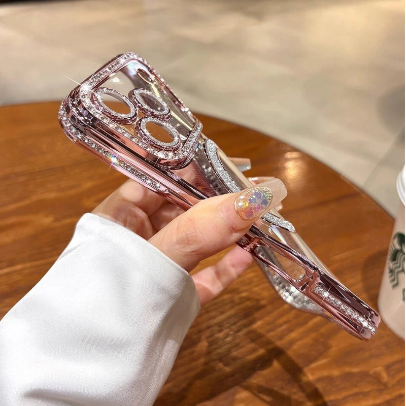 Diamond Magnetic Case for iPhone Series – Luxury Sparkle, Strong MagSafe, Full Protection