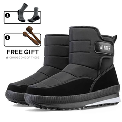(Limited Time Sale 70%off)Men's Thick Warm Orthopedic Support Wide Toe Snow Boots Non-slip Waterproof Anti-skid Fur Lined Winter Boots