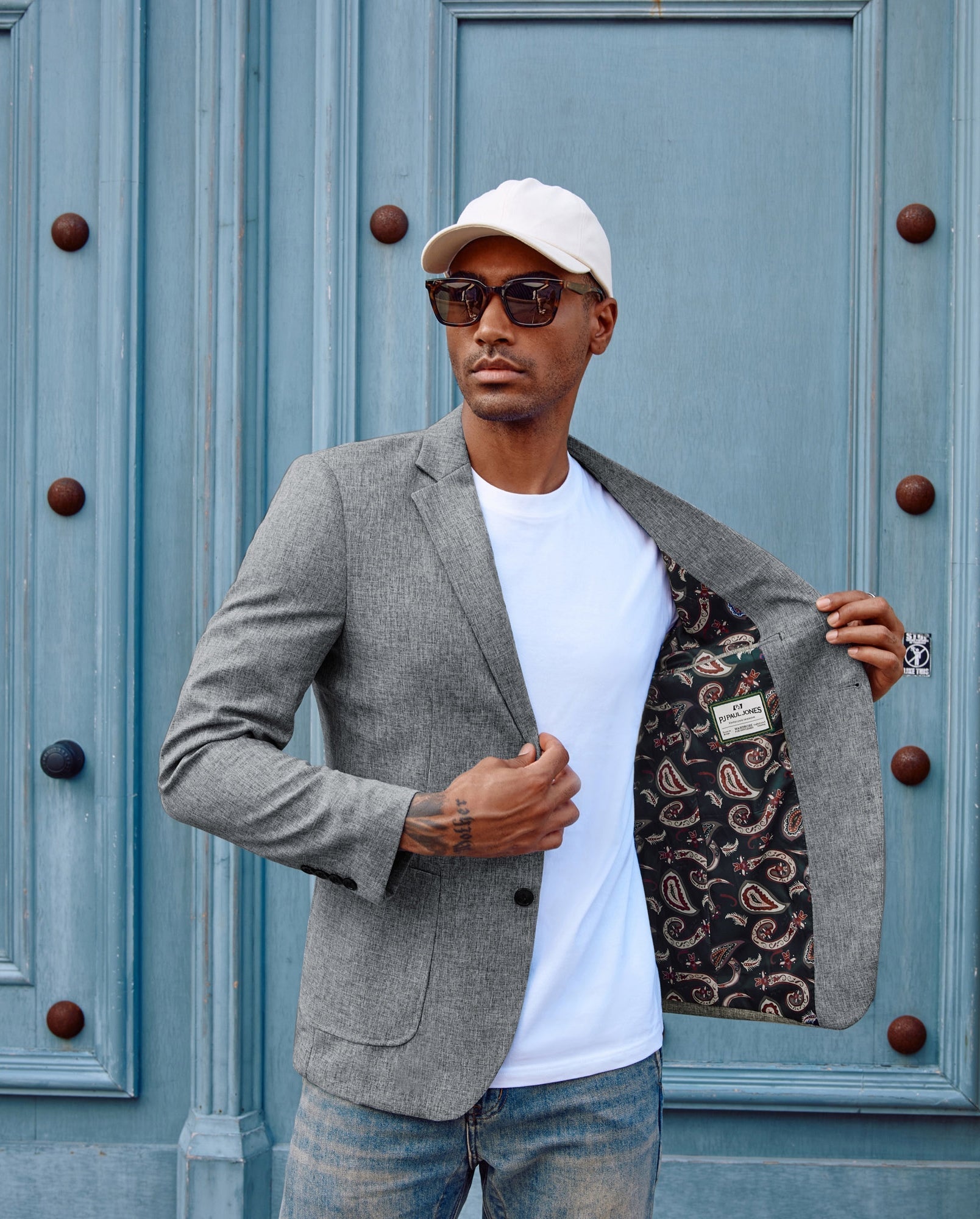 Men's Casual Sport Coat Blazer Two Buttons Lightweight Business Jackets