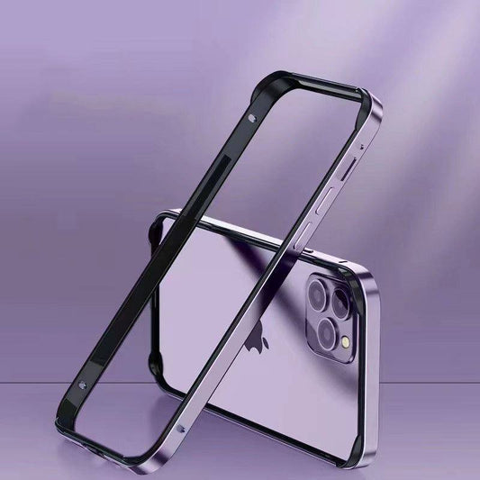 Cool Nude Sense Anti-fall iPhone Case - Silicone With Metal Frame