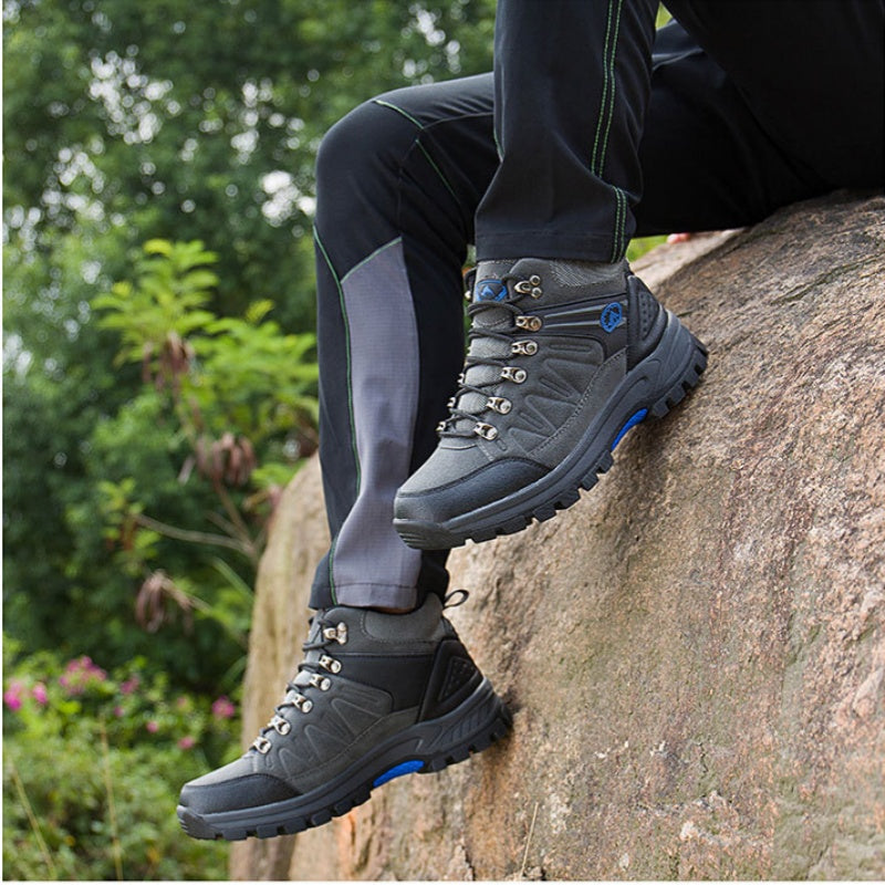(⏰BLACK FRIDAY SPECIAL-70%OFF)Men's Mountaineering Orthopedic Ankle Support Hiking Boots Waterproof Non-Slip Wide Toe Tactical Boots