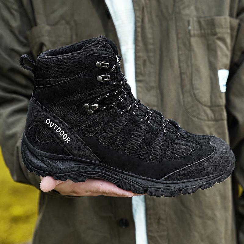 (⏰ Clearance Event 49% OFF) Men's High Top Wide Toe Arch Support Orthopedic Tactical Boots Comfortable Non-slip Durable Hiking Boots