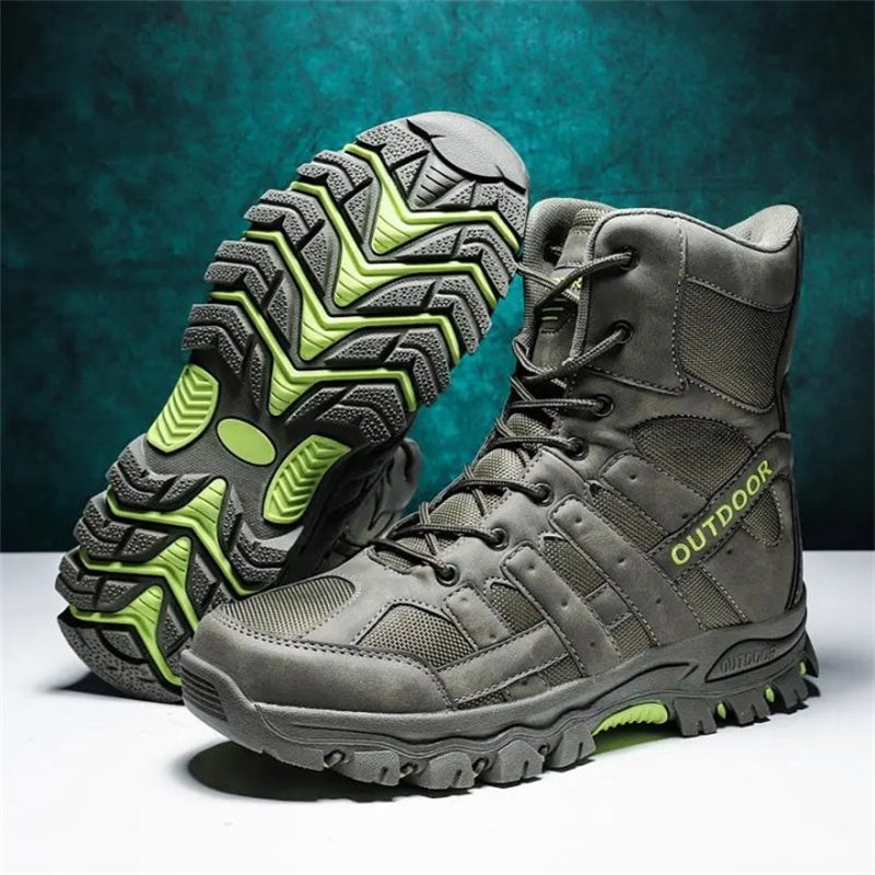 Men's Lightweight  Breathable Durable Anti-slip Hiking Boots Combat Army Boots Work Boots